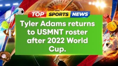 Tyler Adams Returns To USMNT Roster For Concacaf Nations League