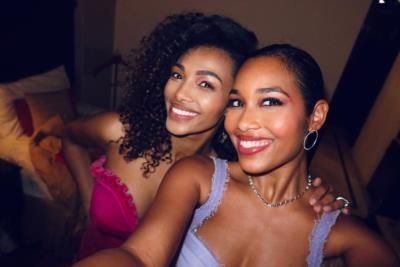 Celebrating Friendship And Glamour: Kedist And Clémence's Stylish Selfie