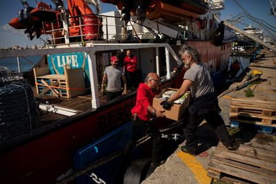 An aid ship is en route to Gaza, in a test of a sea corridor for the war-torn enclave
