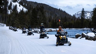 Riding a Snowmobile Through Yellowstone National Park Is the Best Way To See the Park