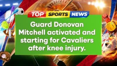 Donovan Mitchell Activated, Starting For Cavaliers Against New Orleans Pelicans