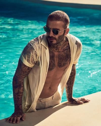 David Beckham: Mastering Poolside Cool With Effortless Elegance