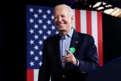 President Biden Campaigns In Michigan Battleground State