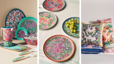 Anthropologie x Alexandra Farmer is a playful and vibrant new line you'll love for outdoor entertaining, starting at just $7