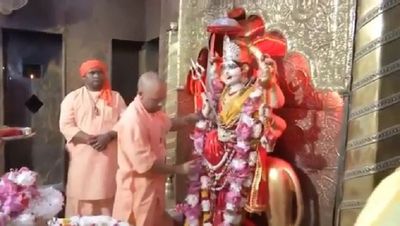 UP CM Adityanath launches projects of Rs1,749C in Balrampur; Offers obeisance at Devi Patan temple