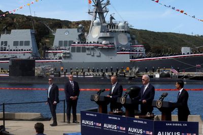 US submarine news may have left Aukus backers with a sinking feeling – but Labor insists on making ‘plan A work’