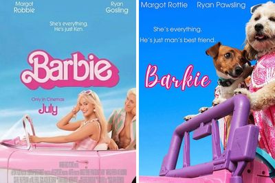 Dog Daycare Steals The Show, Recreating Hilarious Movie Posters Of Oscar-Nominated Films (10 Posters)