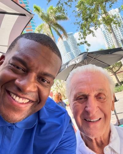 Legendary Moment: Kevin Weekes And Pat Riley's Radiant Selfie