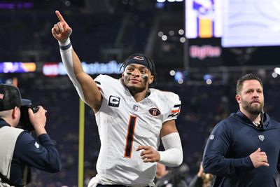 Justin Fields reacts following trade from Bears