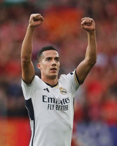 Lucas Vázquez's Triumphant Celebration On The Soccer Field