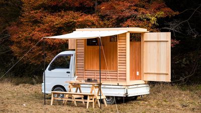 Takeshi Ikeuchi’s kei truck is a minimalist Japanese mobile showroom