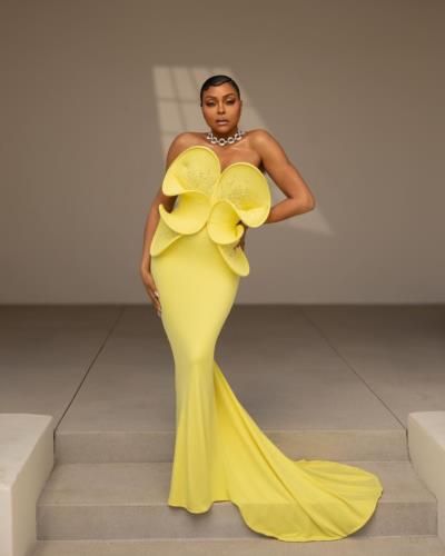 Taraji P. Henson Glows In Vibrant Yellow Dress Photoshoot