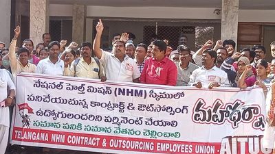 National Health Mission contract employees threaten strike over unpaid salaries