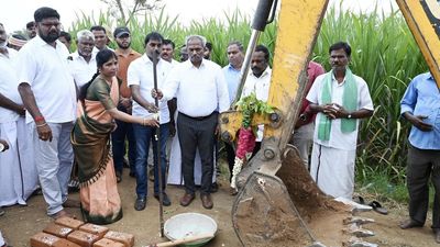 Concrete structures to replace old earthen channels at Sathanur Dam