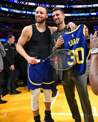 Novak Djokovic And Steph Curry: Sports Icons Unite