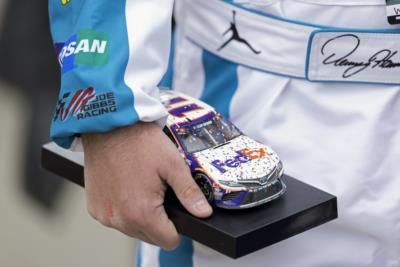 Denny Hamlin Wins Chaotic NASCAR Race At Bristol Speedway