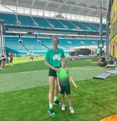 Victoria Azarenka Celebrates St. Patrick's Day With Son At Miami Open