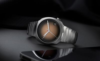 H Moser’s smoked salmon watch dial is deliciously deep