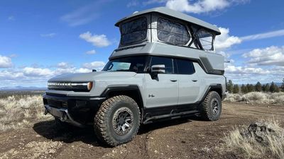 Here’s Your Chance To Own The First GMC Hummer EV Pickup EarthCruiser Camper