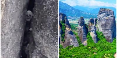 Hikers Discover Possible Giant Skull In Greece's Metéora Rock Complex