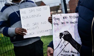 ‘We want justice’: parents protest after Carlisle schoolboy racially abused