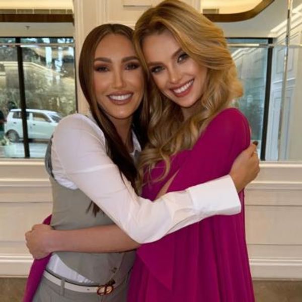 Krystyna Pyszková And Friend Radiate Elegance In Pink Ensemble