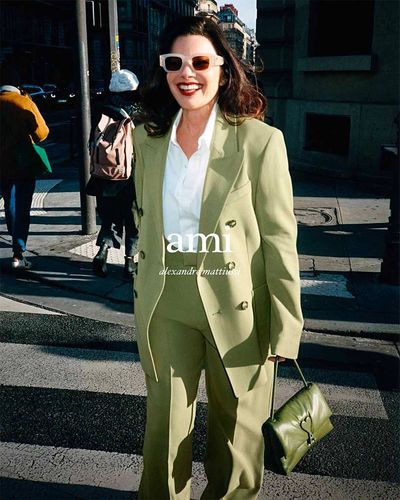 Fran Drescher Goes Green for AMI Appearing in the Brand's Spring 2024 Advertising Campaign