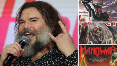“What’s more satanic than a demon throwing a priest into the water, chained?!” Watch Jack Black react to classic album covers by Dio, Iron Maiden, Manowar and more
