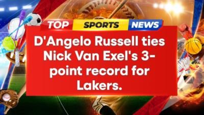 D'angelo Russell Ties Lakers' 3-Point Record In Historic Win