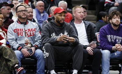 Damian Lillard traveled to Chicago to watch Bulls play Trail Blazers