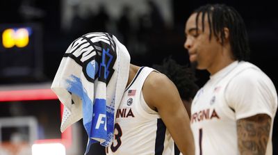 Fan Trolls Virginia Basketball With Perfect T-Shirt Reference to Iowa Football at March Madness Game