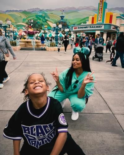 Ciara And Son Celebrate Victory In One-On-One Game
