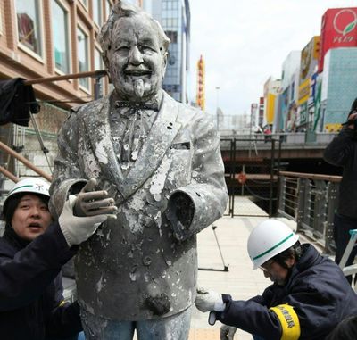 'Curse Of The Colonel' KFC Statue Disposed Of In Japan