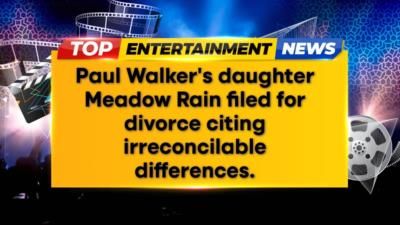 Paul Walker's Daughter's Estranged Husband Demands Spousal Support