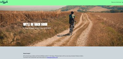 Is this the end for Wiggle and Chain Reaction after 'holding page' displayed on website?