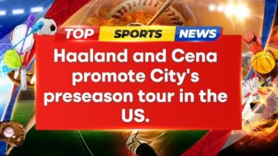 Football And Wrestling Worlds Collide As Haaland Teams With Cena