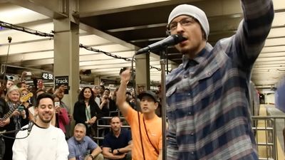 "Everything we're doing right now is way different." What happened the day Linkin Park played a set at Grand Central Station