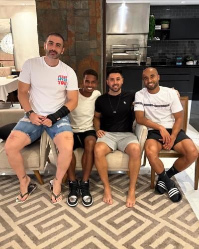 Celebrating Friendship: Lucas Moura And The Squad
