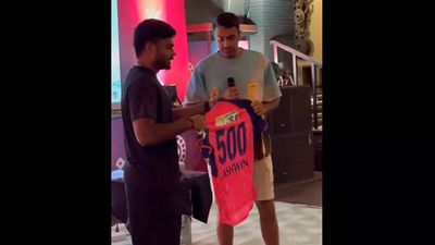 Watch: Rajasthan Royals captain Sanju Samson honours Ravichandran Ashwin for 500 Test wickets