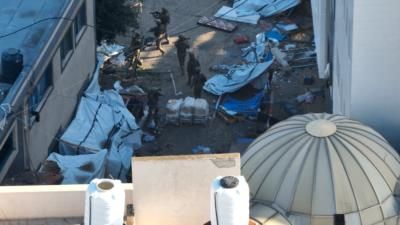 Israeli Military Continues Operation Near Al-Shifa Hospital In Gaza