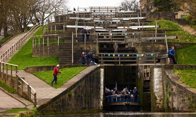 UK’s steepest lock flight marks 250th birthday amid canal funding fears