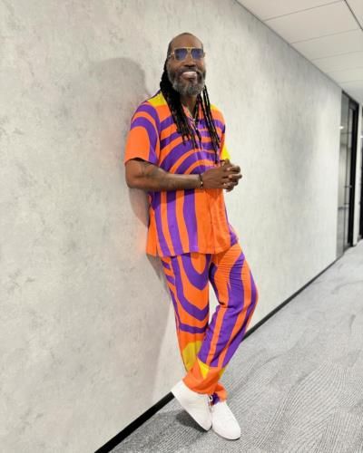 Chris Gayle's Vibrant Style Shines On And Off The Pitch