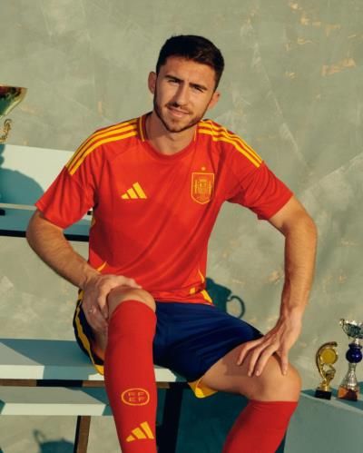 Aymeric Laporte: Confident And Determined In Football Kit Photoshoot