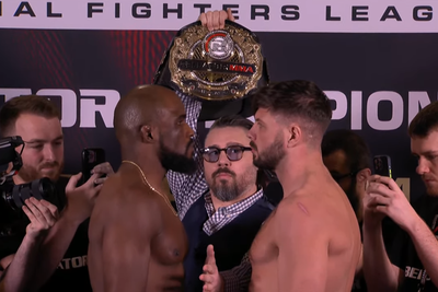 Bellator Champions Series: Belfast faceoff video: Corey Anderson, Karl Moore size up for vacant title