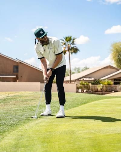 Archie Bradley Enjoys Leisure Time On The Golf Course