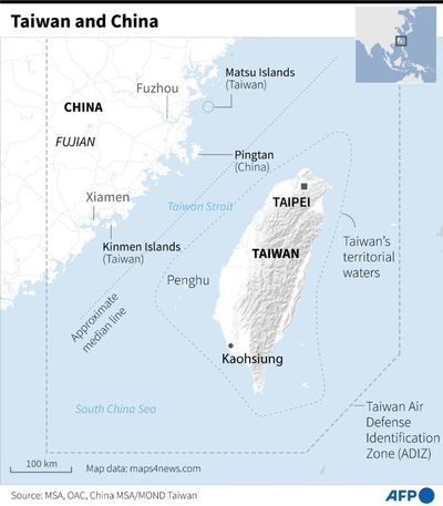 36 Chinese Military Aircraft Detected Around Taiwan
