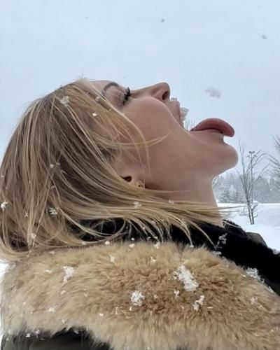 Katie Cassidy's Playful Snow Day Memories