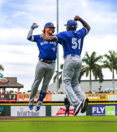 Celebratory Moment: Justin Turner And Teammates In Baseball Game