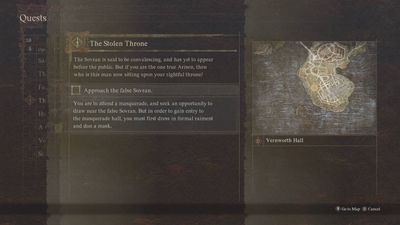 How to approach the sovran in the Dragons Dogma 2 Stolen Throne quest