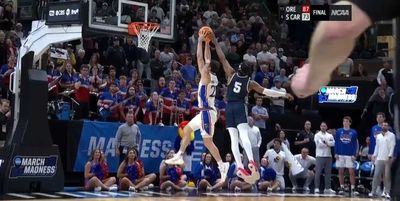 A clean Samford block vs. Kansas was called a foul late in the loss and fans were rightfully livid